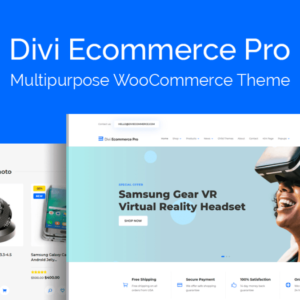 Divi Commerce Pro Child Theme WordPress Lifetime GNU Public License
