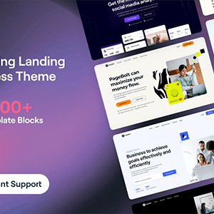Pagebolt Multipurpose Theme WordPress Lifetime GNU Public License