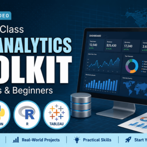 Complete Data Analytics Toolkit - Belajar Excel, Python, R, dan Tableau - Format Video