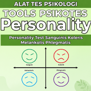 Tools Psikotes Sanguinis Koleris Melankolis Phlegmatis - Pengukur Tipe Temperamen Kepribadian - Format Excel