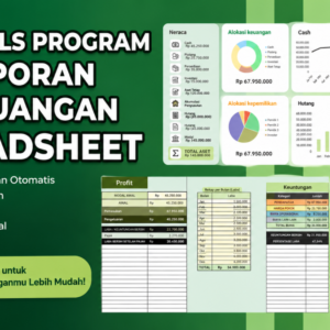 Tools Laporan Keuangan Excel & Google Sheets - Neraca dan Profit Loss - Format Excel