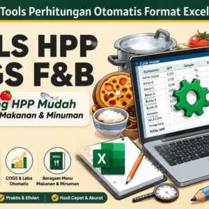 Tools HPP Usaha Kuliner F&B - Perhitungan Harga Pokok Penjualan - Format Excel