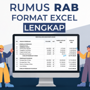 Tools RAB Otomatis Excel - Perhitungan Rencana Anggaran Biaya Bangunan - Format Excel