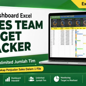 Tools Sales Target Tracker - Monitoring Target dan Kinerja Sales - Format Excel