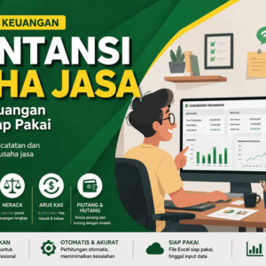 Tools Akuntansi Jasa - Laporan Keuangan Bisnis Jasa - Format Excel