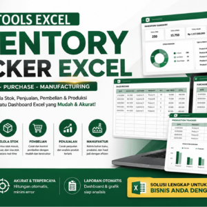 Tools Inventory Tracker Excel - Pencatatan Inventaris dan Stok Barang - Format Excel